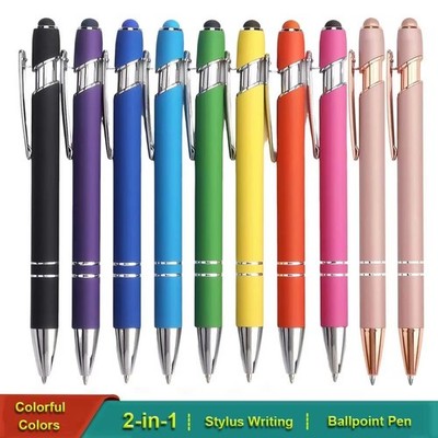 5 x Metall Kugelschreiber Set Ersatzminen  Druckkugelschreiber Touch Pen