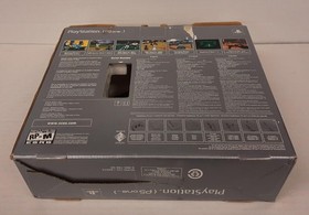 Empty Console Box for Sony PlayStation PSone SCPH-101 Silver Box with Inserts