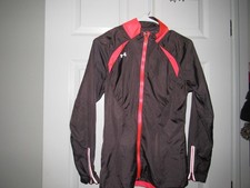 UNDER ARMOUR Women's XS Running Jacket Gray Pink Full Zip Excellent