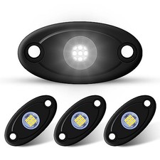 4Pods LED Rock Lights LED Neon Underglow Light for Car Truck ATV UTV SUV White