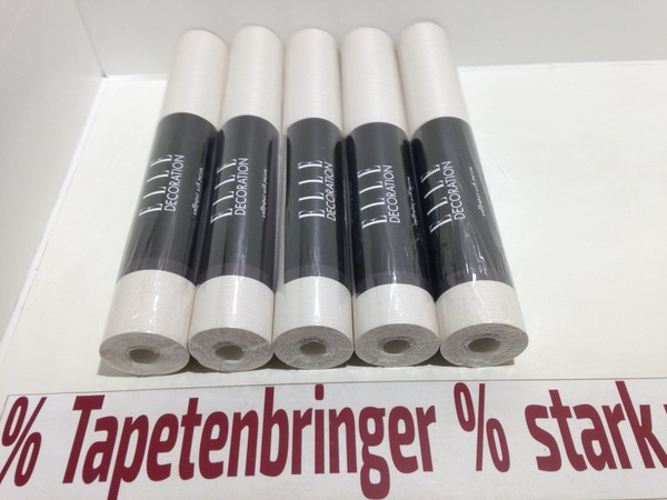 Vliestapete Erismann 5X 10171-02 (5Rollen) Uni Struktur Streifen Beige Glanz-image