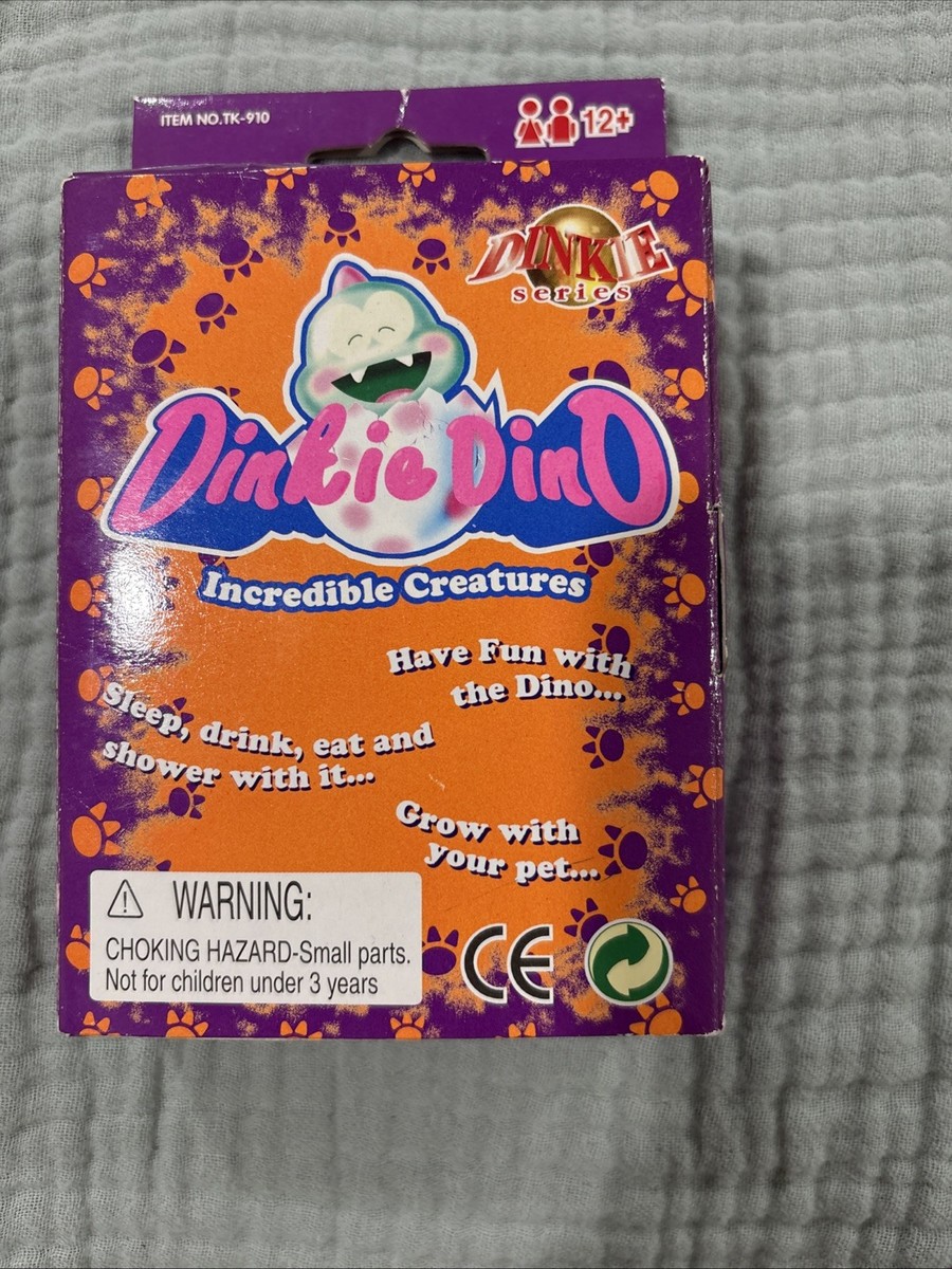 Vtg Dinkie Dino Raku Raku DinoKun Japanese Virtual Pet TK-910 Red