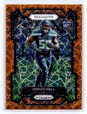 2023 Panini Prizm #388 Derick Hall Orange Laser RC