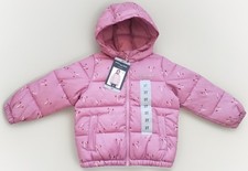 Miles the Label kids hooded puffer jacket pink cars 3T