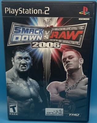 WWE SmackDown vs. Raw 2006 (Sony PlayStation 2, 2005) No Manual Tested