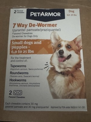 PetArmor 7 Way De-Wormer Insect Treatment for Small Dogs and Puppies