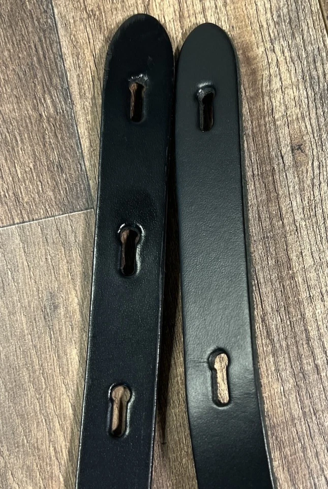 Винтажный регулируемый черный кожаный гитарный ремень Levy's Gibson с заказной западной пряжкой. - Изображение 4 из 4