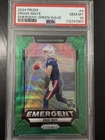 2024 Panini Prizm - Emergent Drake Maye #4 Green Wave Prizm (RC)🔥 PSA 10🔥