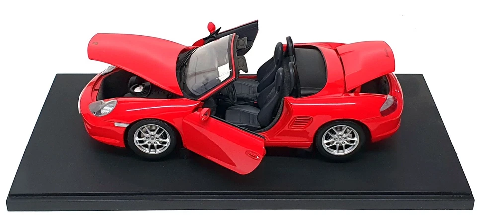 Autoart 1/18 Scale 77871 - Porsche Boxster 986 Cabriolet Facelift - Indisch Red - Image 4 of 4