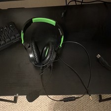 Black/Green Wired Over-Ear Gaming Headset w/ ...
