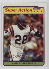 1981 Topps Super Action Ahmad Rashad #457 17qs