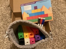BenBen Math Cubes Learning Set Counting Blocks STEM Toy Gift NIB