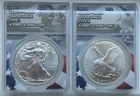 2021 Silver Eagles Type I and II - First Strike - ANACS MS70