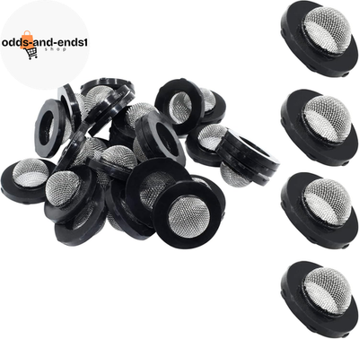 #ad 30Pcs Stainless Steel Garden Hose Screen Filter Pressure Screen Washer Hose Fil $9.65