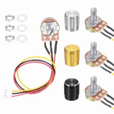 3Pcs WH-148 Potentiometer 3Pins B2K 20 Ohm Variable Resistor with 3 Knobs