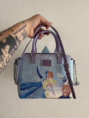 Loungefly Disney Frozen Queen Elsa Ice Castle Crossbody Satchel Bag New WO Tags