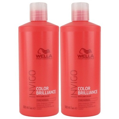 Wella Invigo Color Brilliance 2 x 500 ml Shampoo für feines/normales Haar Set