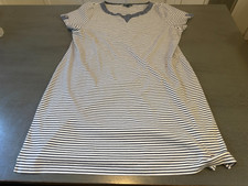 blue white KAREN SCOTT SPORT plus size dress XXL 2XL