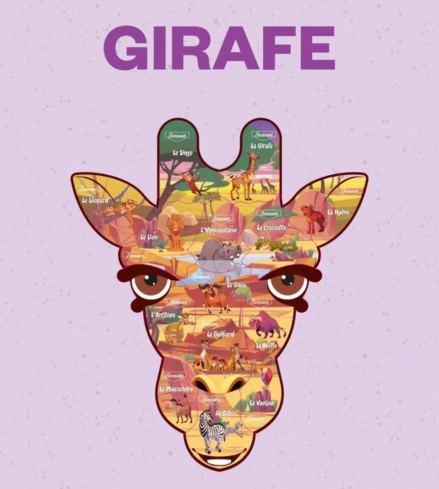 Magnets Brossard Savane - Girafe - Au choix, à l'unité - Photo 1/1