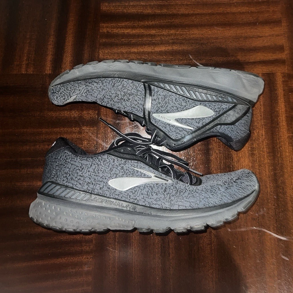 Brooks Adrenaline men sneakers Sz 13 Brooks Gray Black Adrenaline GTS Mens 13 Wide Running Race  main image 3