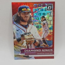 2022 Donruss Optic #26 Brandon Crawford Red Dragon Prizm #/99 MLB Giants