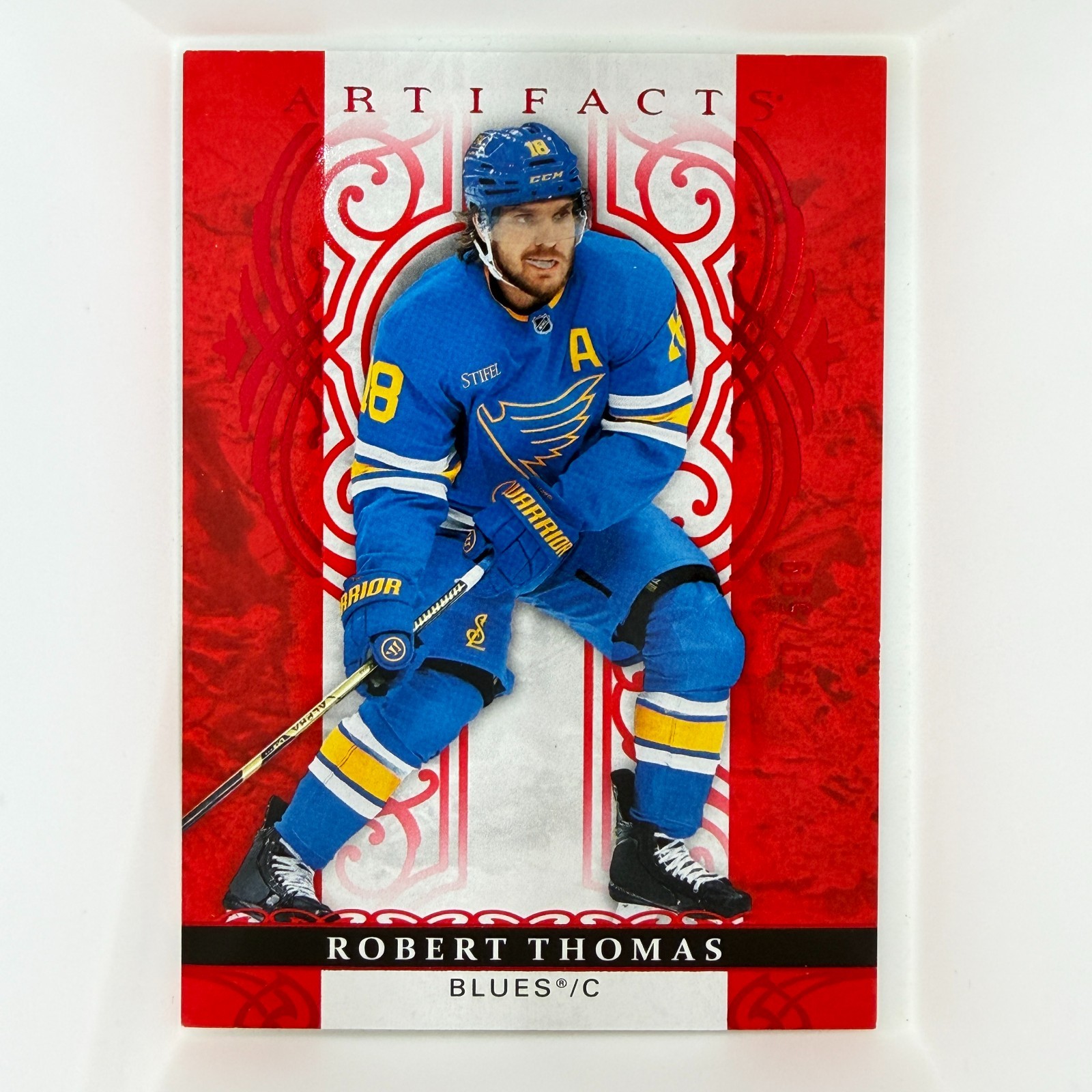 2026-27 Artifacts Ruby Parallel /599 #53 Robert Thomas St Louis Blues