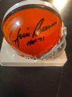 Jim Brown Autographed/HOF 71 Inscribed Tb Cleveland Browns Mini Helmet With...