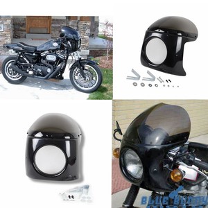 Universal Retro Smoke Motorcycle Headlight Fairing Windshield Windscreen Universal Retro Smoke Motorcycle Headlight Fairing Windshield Windscreen