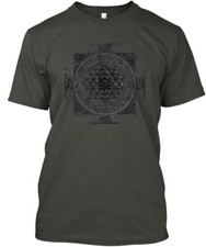 Sri Yantra T-Shirt Made in the USA Size S to 5XL