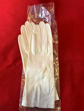 New Vtg Catello D'Auria White Gloves Women's Size 7 14H 