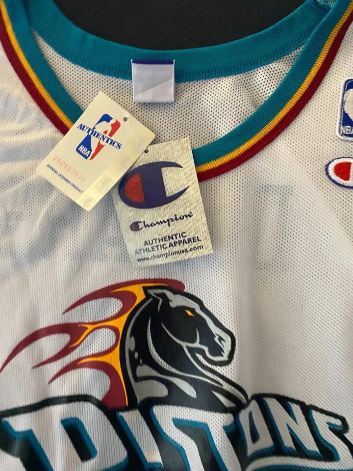 100% Authentic Joe Dumars Vintage Champion Signed Pistons Jersey PSA/COA - Image 4 of 4