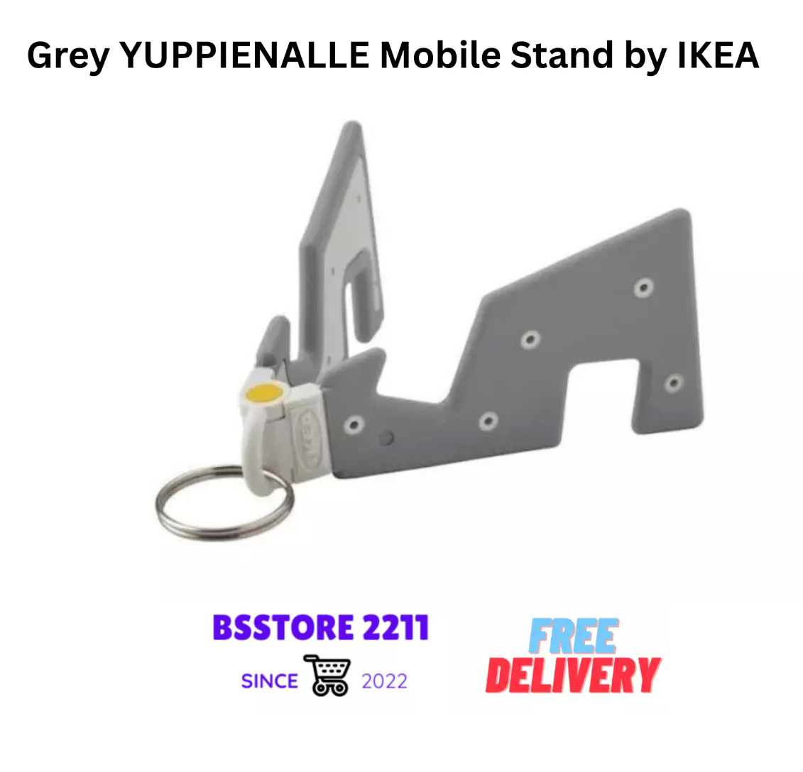 Grey YUPPIENALLE Mobile Stand by IKEA Mobile, Tablet Holder Stand