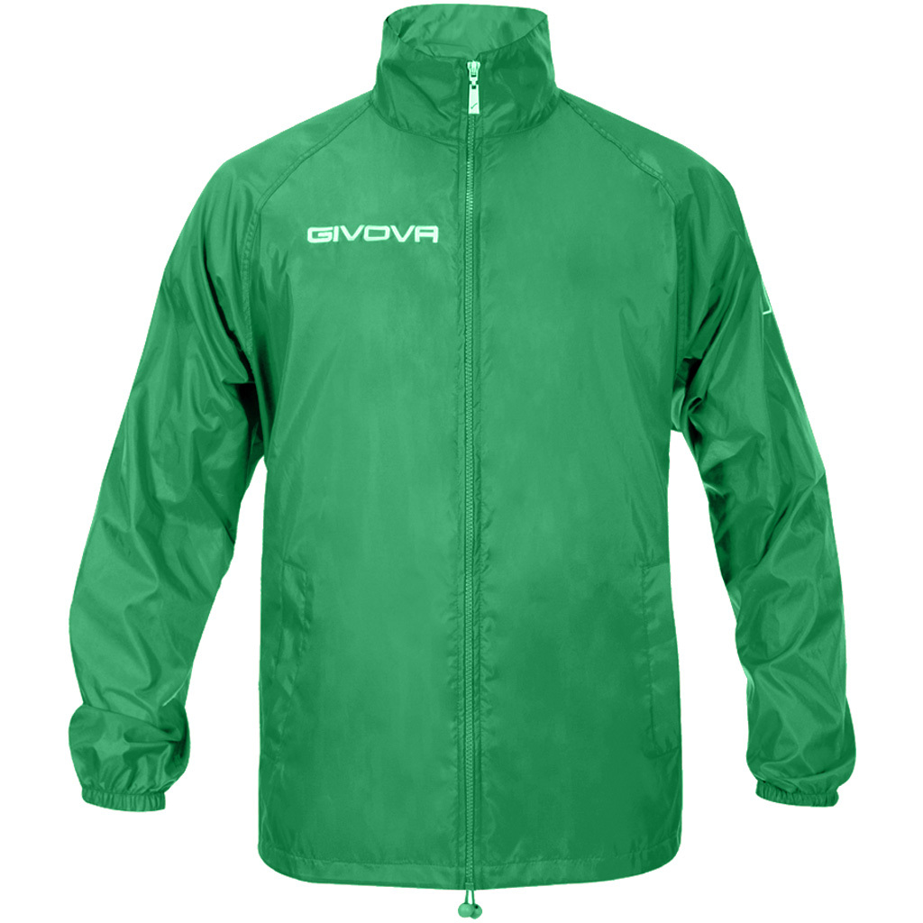 Givova Unisex Rain Basic Regenjacke – Leichte Outdoor-Jacke Mit Kapuze, Verstellbaren Bündchen