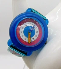 Timex Kids Time Tracker Cat Dog Bubble Case Plastic Band Watch