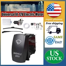 UTV 12V Electric Windshield Wiper Motor Kit for Polaris RZR PRO XP Kawasaki Mule