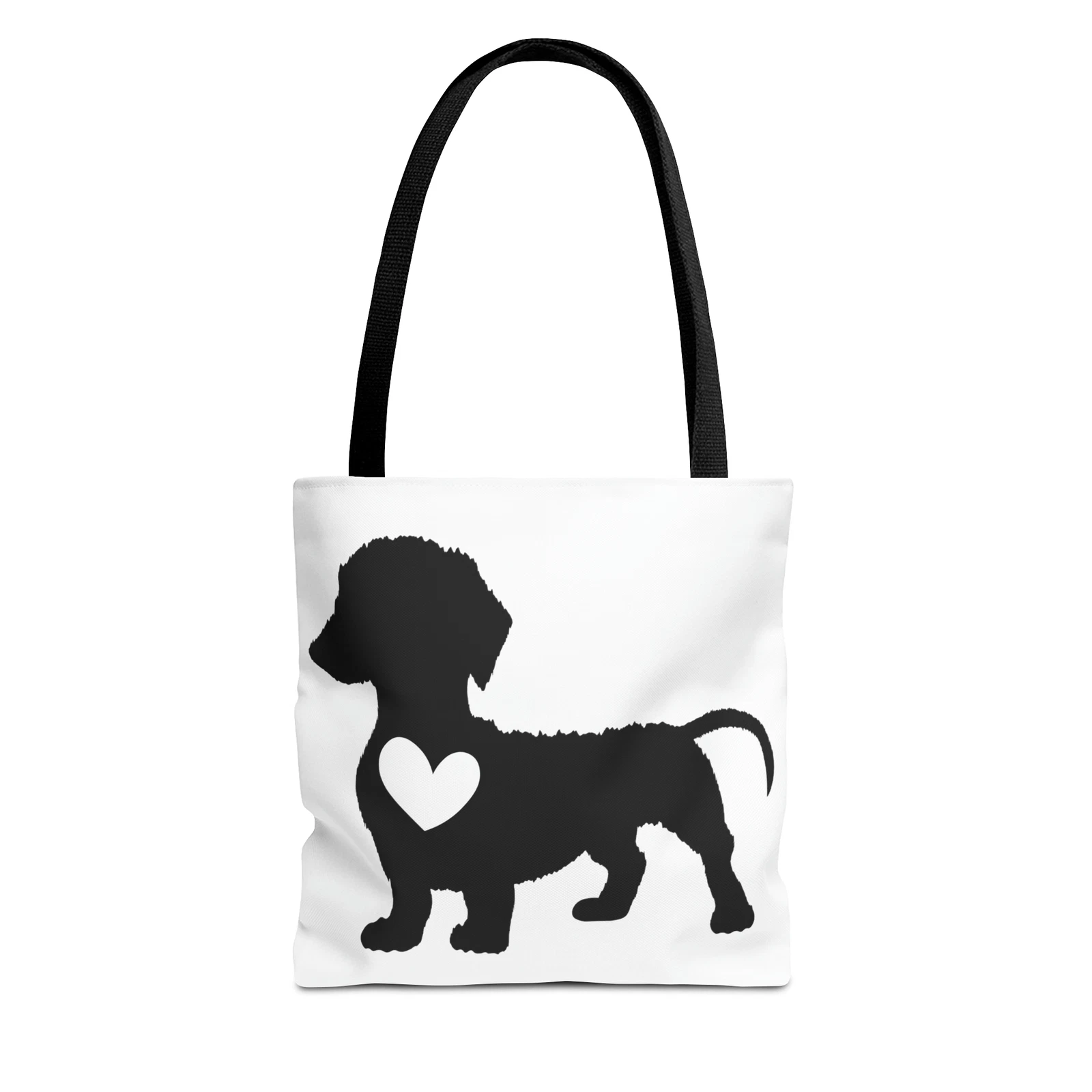 Dachshund Dog with a Heart Tote Bag (AOP)
