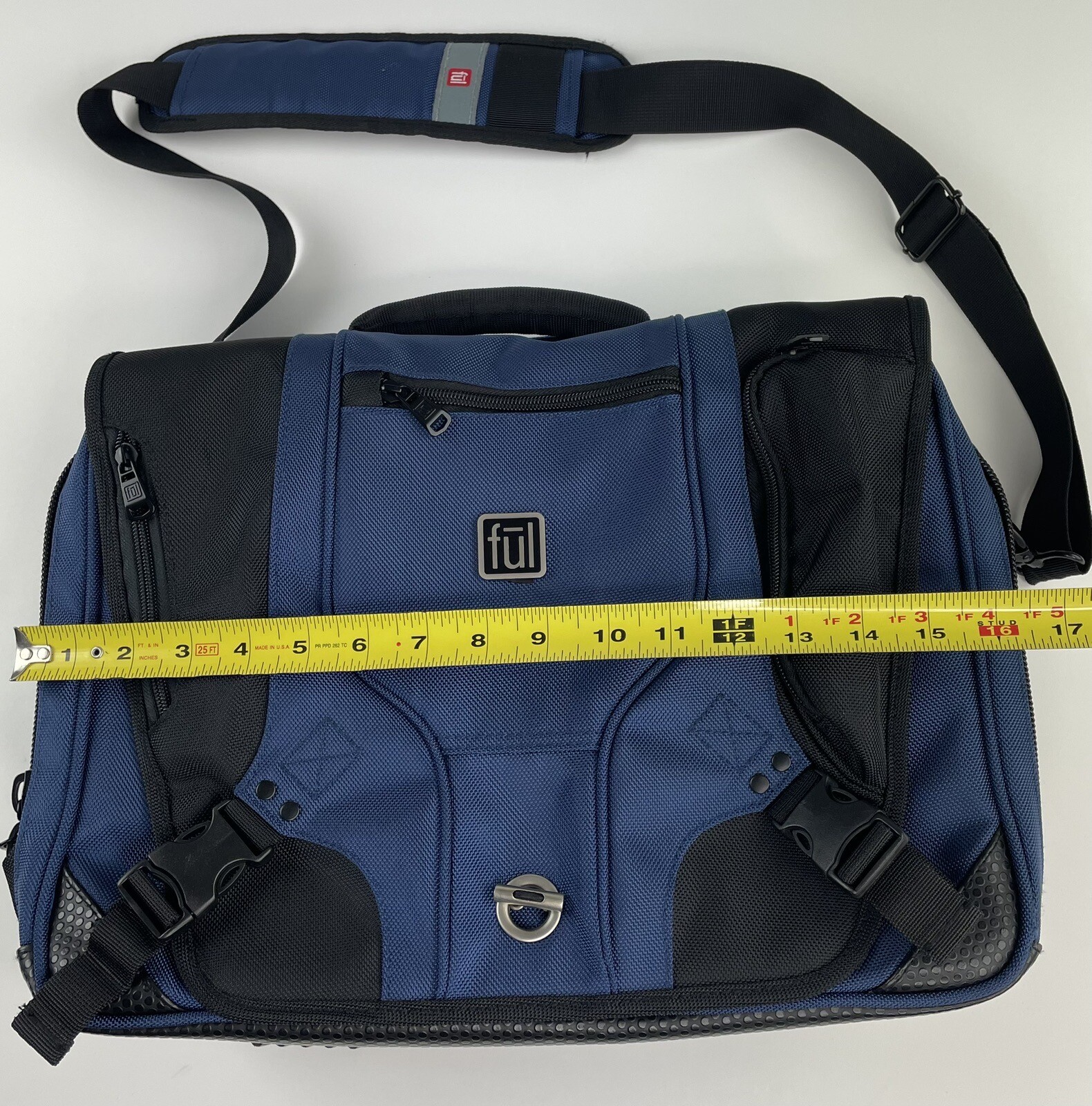 FUL Laptop Bag Messenger Bag Blue Black Shoulder Strap EXCELLENT