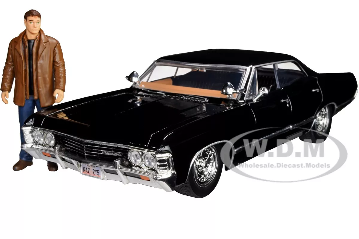 JADA 1:24 1967 CHEVROLET IMPALA & DEAN WINCHESTER FIGURE