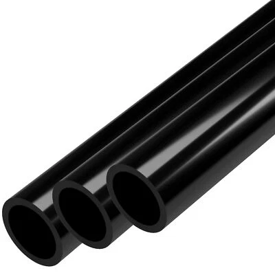 3/4 Sch 40 Furniture Grade PVC Pipe, 40"L, Black (3-PK), FORMUFIT-Made in US