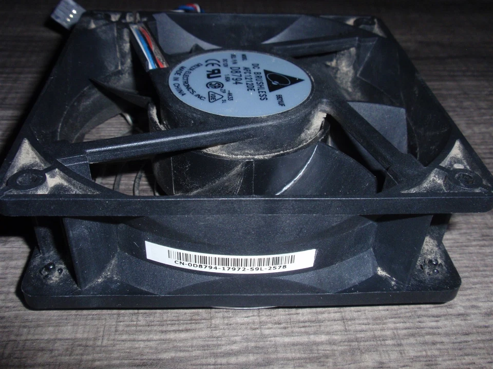 Delta Electronics AFC1212DE Case Fan P/N D8794 Dell 5-pin DC 12-Volt 1.60A 120mm - Image 3 of 4