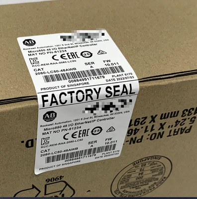 New AB 2080-LC50-48AWB SER A Micro850 48 I/O EtherNet/IP Controller