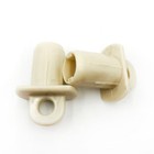 1 pair pipe End Cap with Ear Part for Exterior Sun Shades Roller up Blinds Beige