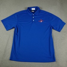 Nike University Florida UF Polo Shirt Mens Large Blue College Short Sleeve