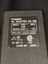 Canon AD-150 AC/ DC 120V/ 60Hz/ 30W/ Input 9.5V/ 1.5A/ Output UL Power Adapter