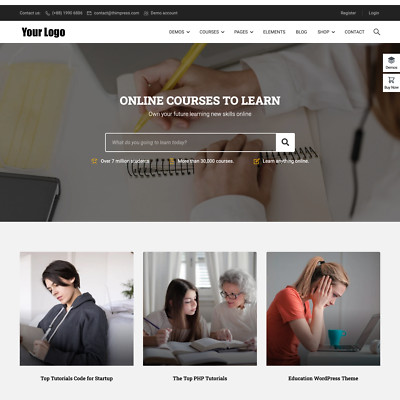 Course Hub Website Design mit kostenlosem VPS Webhosting und Installation
