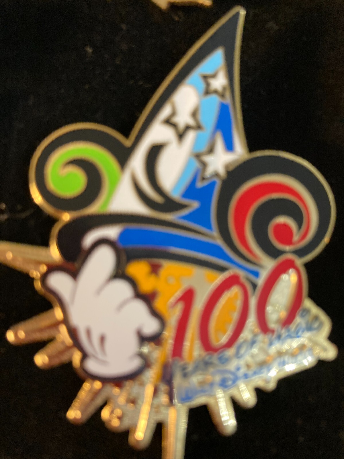 WALT DISNEY WORLD 100 YEARS OF MAGIC PIN 1.75"IN X1.75"IN PIN