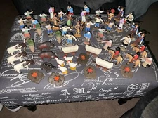 Safari Ltd Western Frontier Playset Lot Pioneers Natives Anne Oakley Animals 