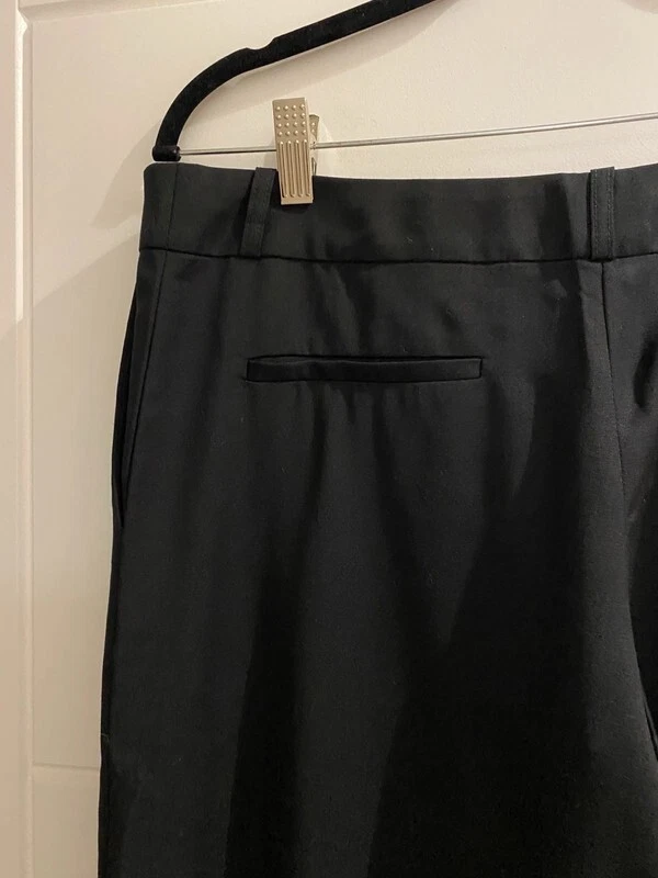 Pantaloni neri Kenzo gamba larga nuovi con etichette taglia EU 40 PREZZO AL PUBBLICO £460