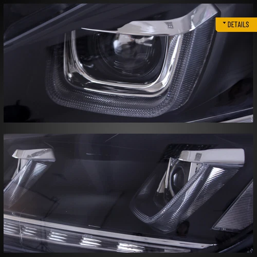 VLAND For 2010-2014 VOLKSWAGEN Golf 6 MK6/Jetta Wagon LED Headlights Sequential - Picture 8 of 13