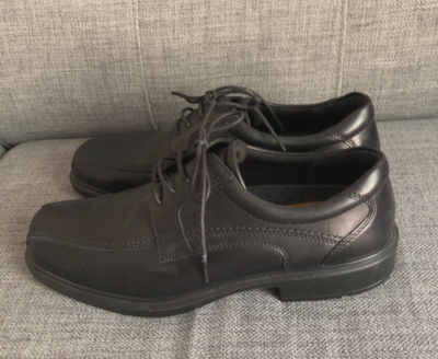 ECCO Helsinki  Black Leather Lace-Up Oxford Shoes EU 44 US 10 Men Square Toe Men main image 4